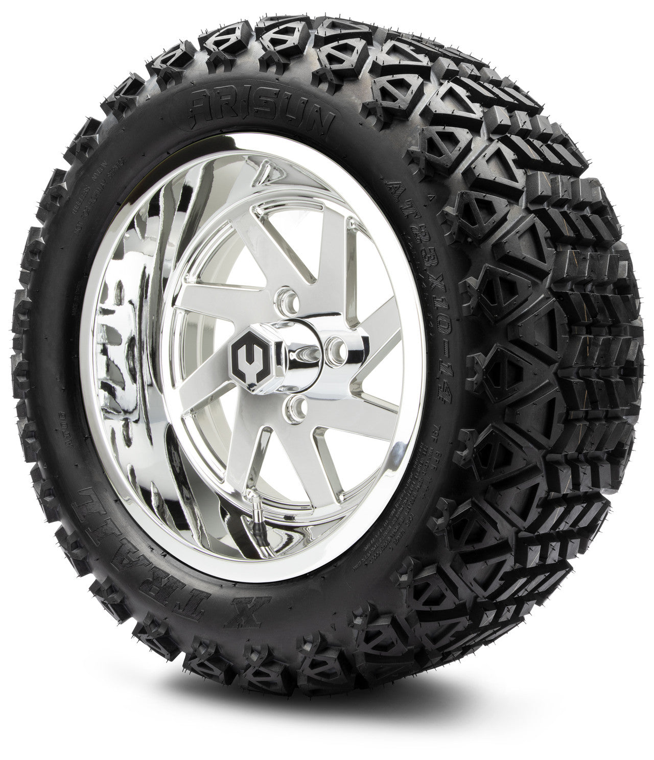 MODZ® 14" Fury Chrome Wheels & Off-Road Tires Combo
