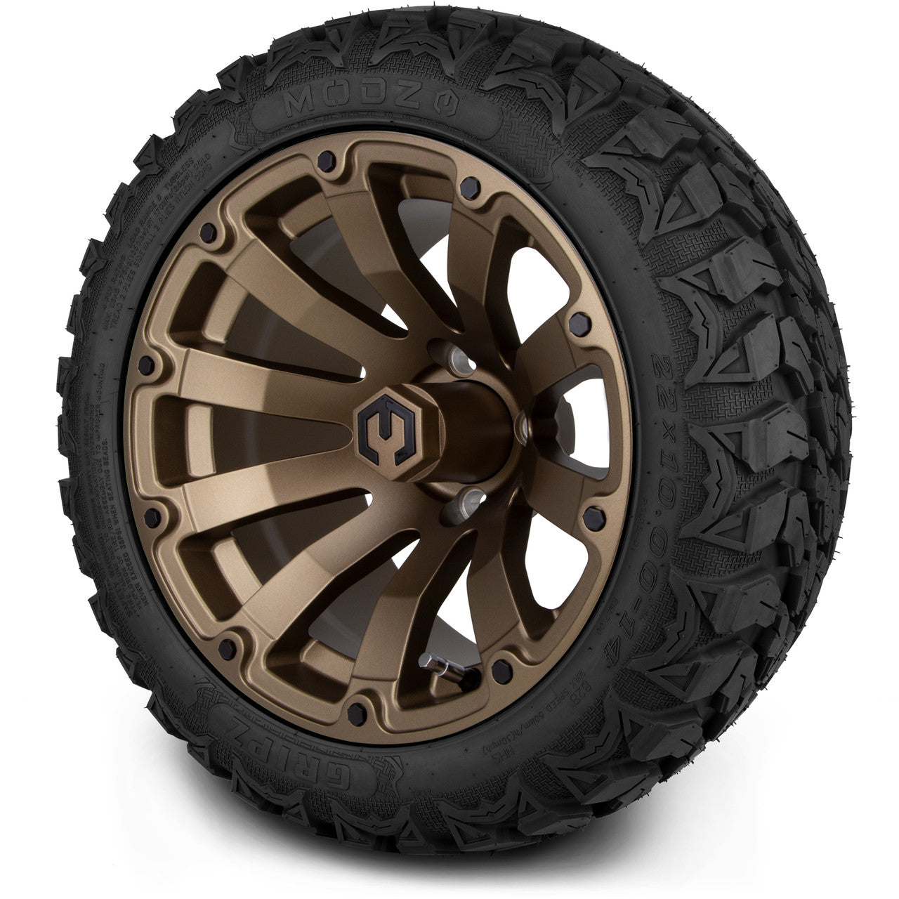 MODZ® 14" Bomber Matte Bronze Wheels & Off-Road Tires Combo