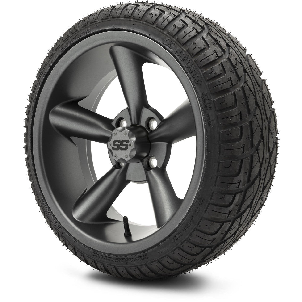MODZ® 14" Godfather Gunmetal Wheels & Street Tires Combo