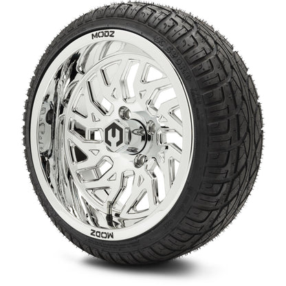 MODZ® 14" Carnage Chrome Wheels & Street Tires Combo