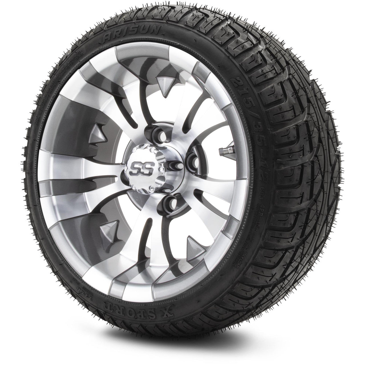 MODZ® 12" Vampire Gunmetal Wheels & Street Tires Combo