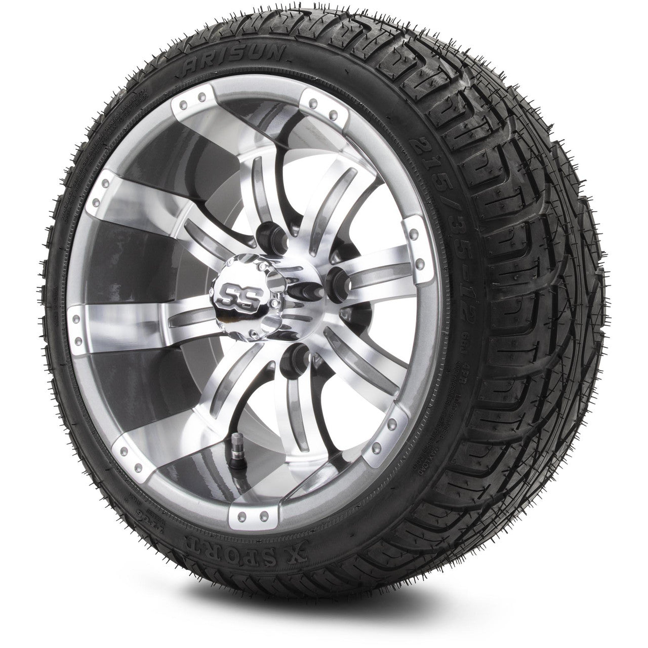 MODZ® 12" Tempest Gunmetal Wheels & Street Tires Combo