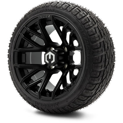 MODZ® 12" Matrix Matte Black Wheels & Street Tires Combo