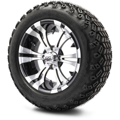 MODZ® 14" Vampire Machined Black Wheels & Off-Road Tires Combo