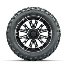 GTW Stellar Machined/Black 14 in Wheels with 23x10.00-14 Rogue All Terrain Tires - Full Set
