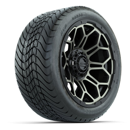 GTW Bravo Black/Bronze 14 in Wheels with 225/30-14 Mamba Street Tires – Full Set