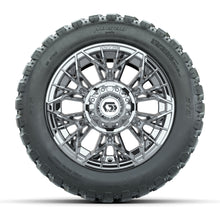 GTW® Stellar Chrome 12 in Wheels with 20X10-12 Nomad Steel Belt Radial All-Terrain Tires – Full Set