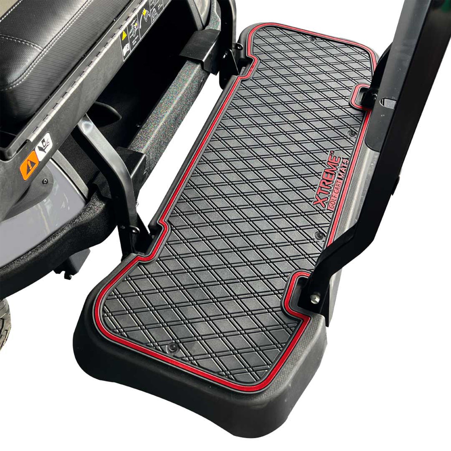 Xtreme Floor Mats for EZGO L6 Rear Seat Mat - Black/Red