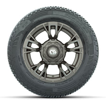 GTW® Vandal Satin Bronze/Machined 12 in Wheels with 215/50-R12 Fusion S/R Steel Belt Radial Tires – Full Set