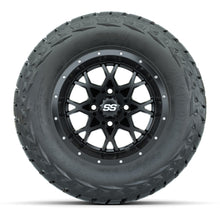 GTW Vortex Matte Black 12 in Wheels with 23x10.00-R12 Maverick All-Terrain Tires – Full Set