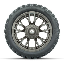 GTW® Vandal Bronze/Machined 14 in Wheels with 23X10-R14 Nomad Steel Belt Radial All-Terrain Tires – Full Set