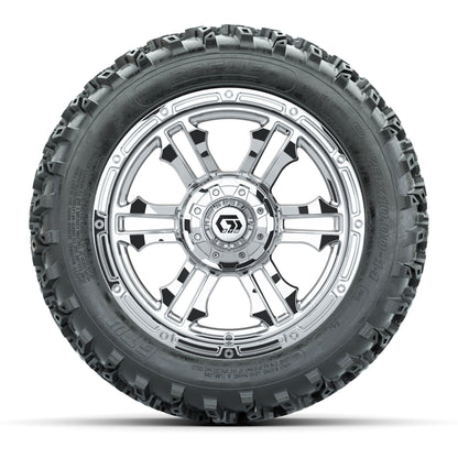 GTW® Shogun Chrome 14 in Wheels with 23X10-14 Rogue All-Terrain Tires - Full Set