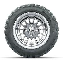 GTW® Boost Chrome 12 in Wheels with 22X11-R12 Nomad Steel Belt Radial All-Terrain Tires - Full Set