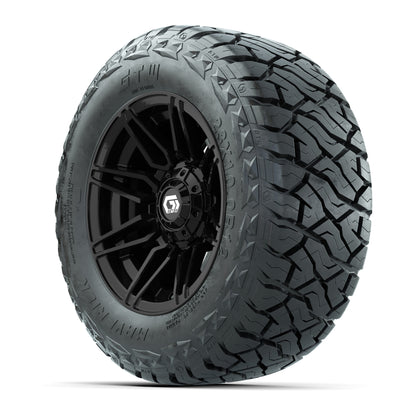 GTW Stealth Gloss Black 12 in Wheels with 23x10.00-R12 Maverick All-Terrain Tires – Full Set