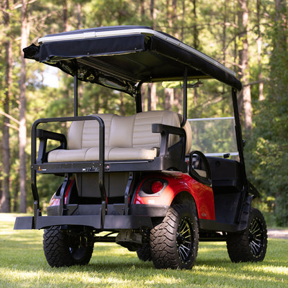 RedDot EZGO Express S4 Elite with 80” Non Modular Top Black 3-Sided Track Style Vinyl Enclosure (Years 2023-Up)