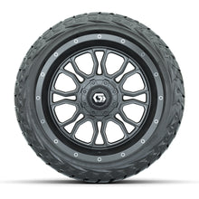 GTW® Volt Gunmetal 14 in Wheels with 23x10-R14 Maverick All-Terrain Tires – Full Set