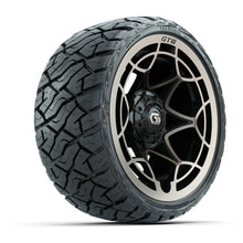 GTW Nexus Gloss Black/Bronze 14 in Wheels with 205/35-R14 Maverick Low-Profile All-Terrain Tires – Full Set