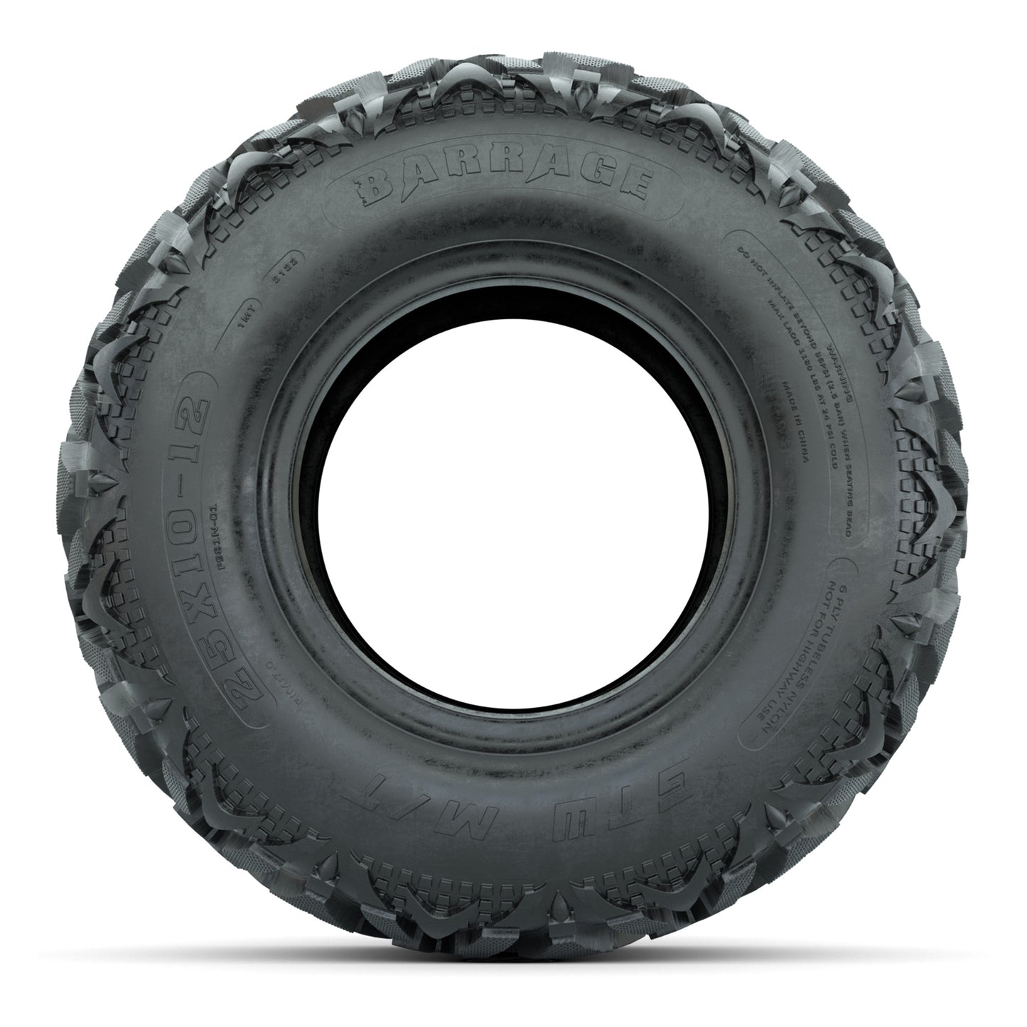 25x10-12 GTW® Barrage Mud Tire