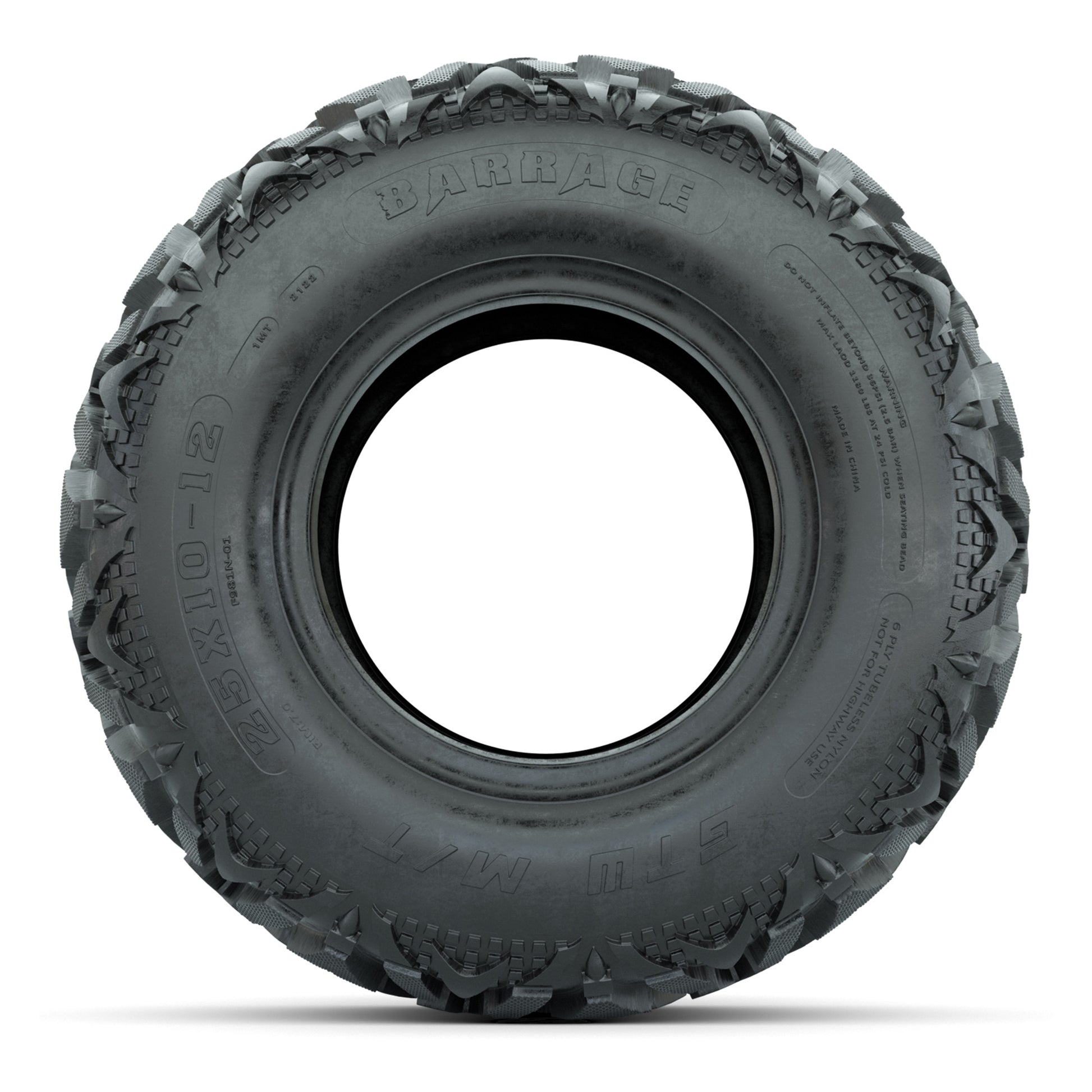 25x10-12 GTW® Barrage Mud Tire