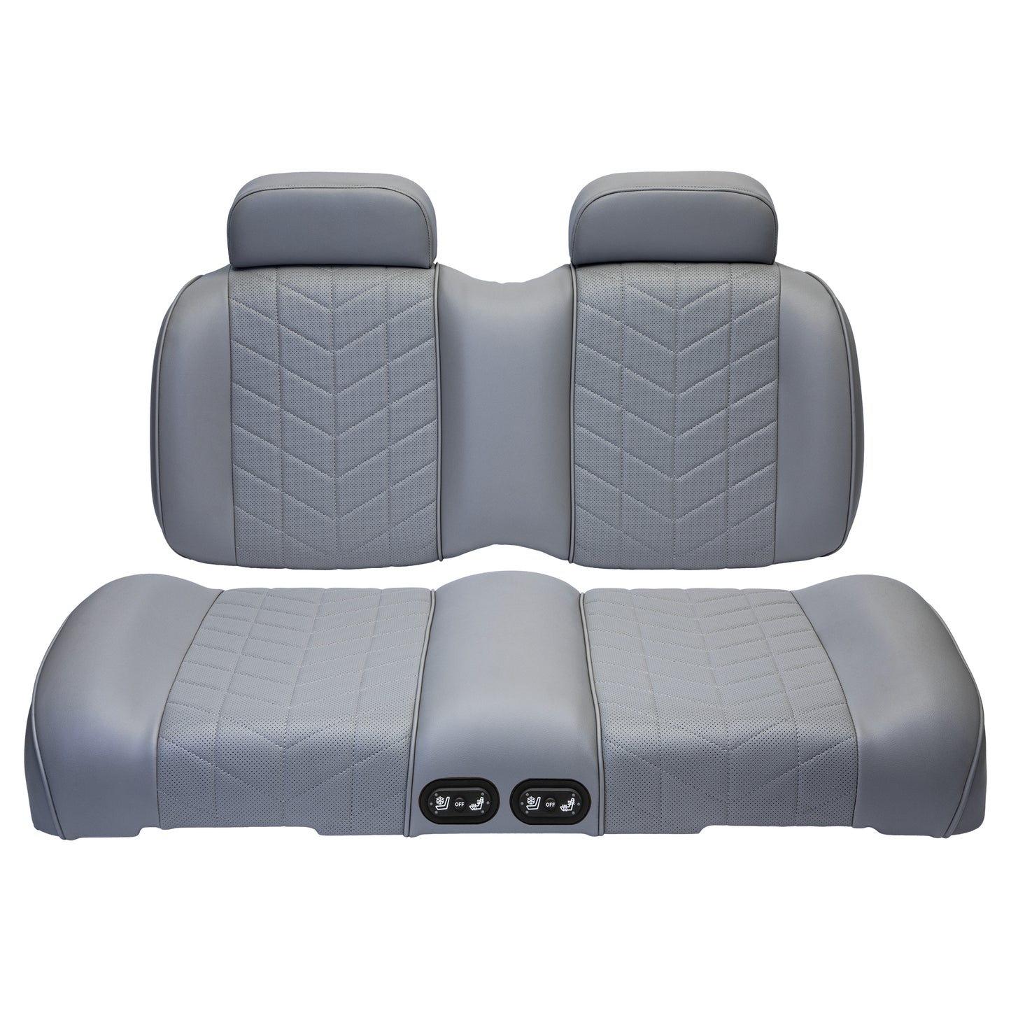 MadJax Aviator Graphite Front Seat Cushions with Thermaflex for ICON & Yamaha Drive/Drive2 Golf Carts