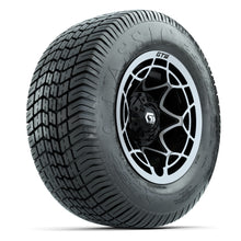 GTW® Nexus Black/Silver 12 in Wheels with 255/50-12 Excel Classic Street Tires – Full Set