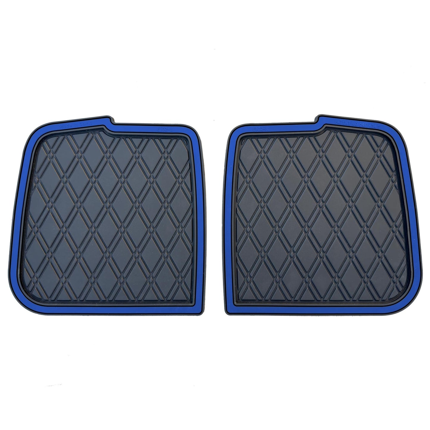 Xtreme Bag Well Mats for Club Car Precedent & Onward - Black/Blue
