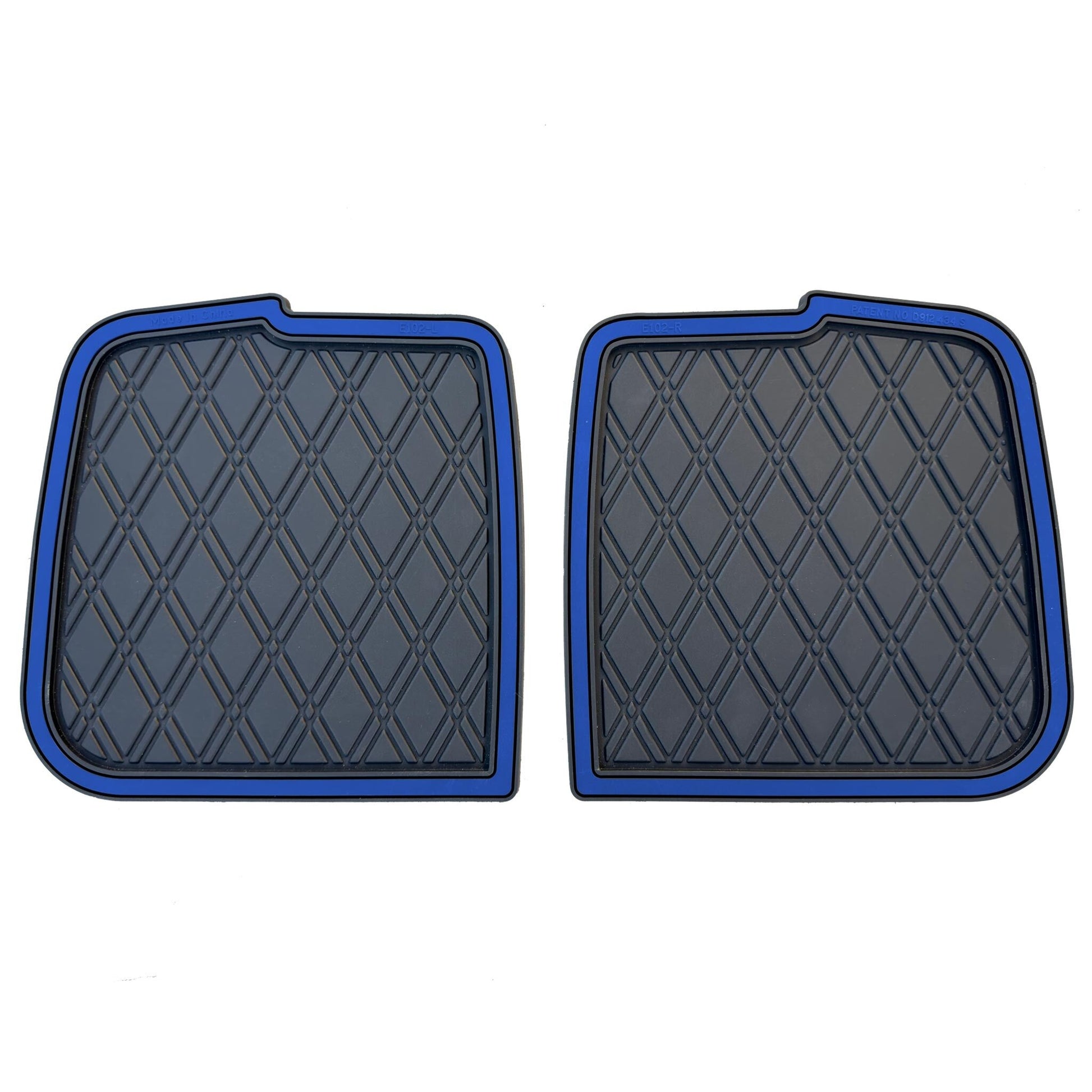 Xtreme Bag Well Mats for Club Car Precedent & Onward - Black/Blue