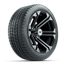 Set of (4) 14" GTW® Machined/Black Specter Wheels On Lo-Pro Tires