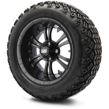 MODZ® 14" Vampire Matte Black Wheels & Off-Road Tires Combo