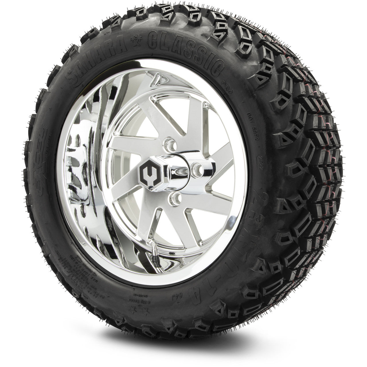 MODZ® 14" Fury Chrome Wheels & Off-Road Tires Combo