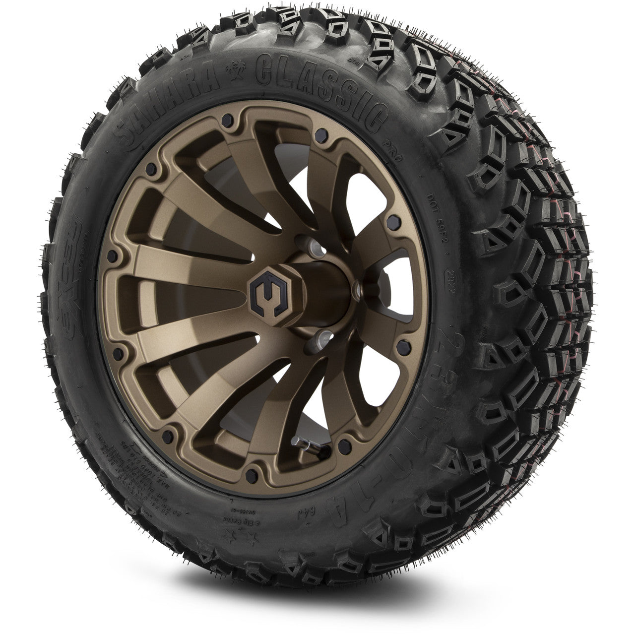 MODZ® 14" Bomber Matte Bronze Wheels & Off-Road Tires Combo
