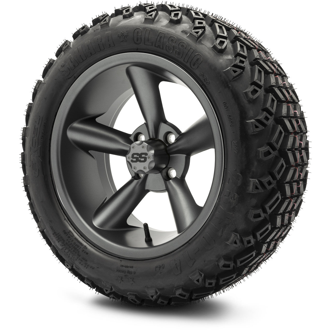MODZ® 14" Godfather Gunmetal Wheels & Off-Road Tires Combo