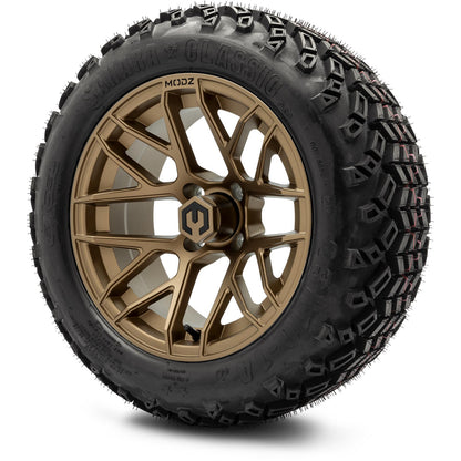 MODZ® 14" Matrix Matte Bronze Wheels & Off-Road Tires Combo