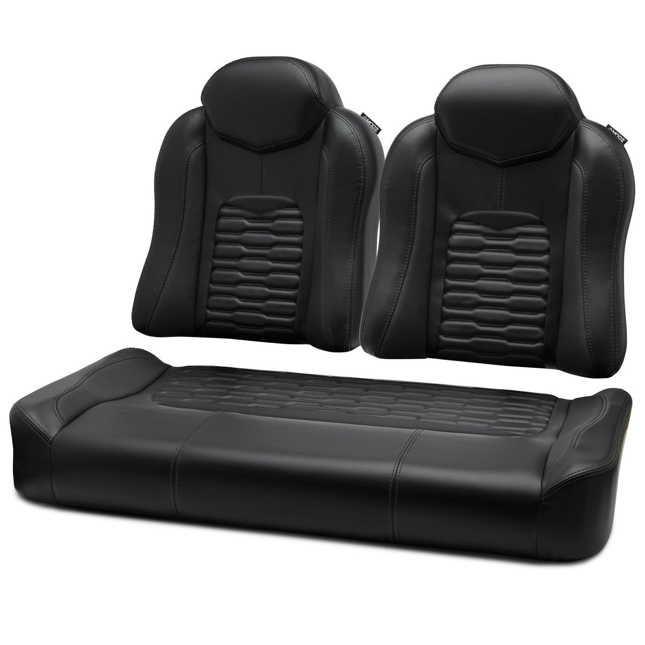 MODZ® FS3 FRONT SEAT FOR CLUB CAR & EZGO - BLACK BASE