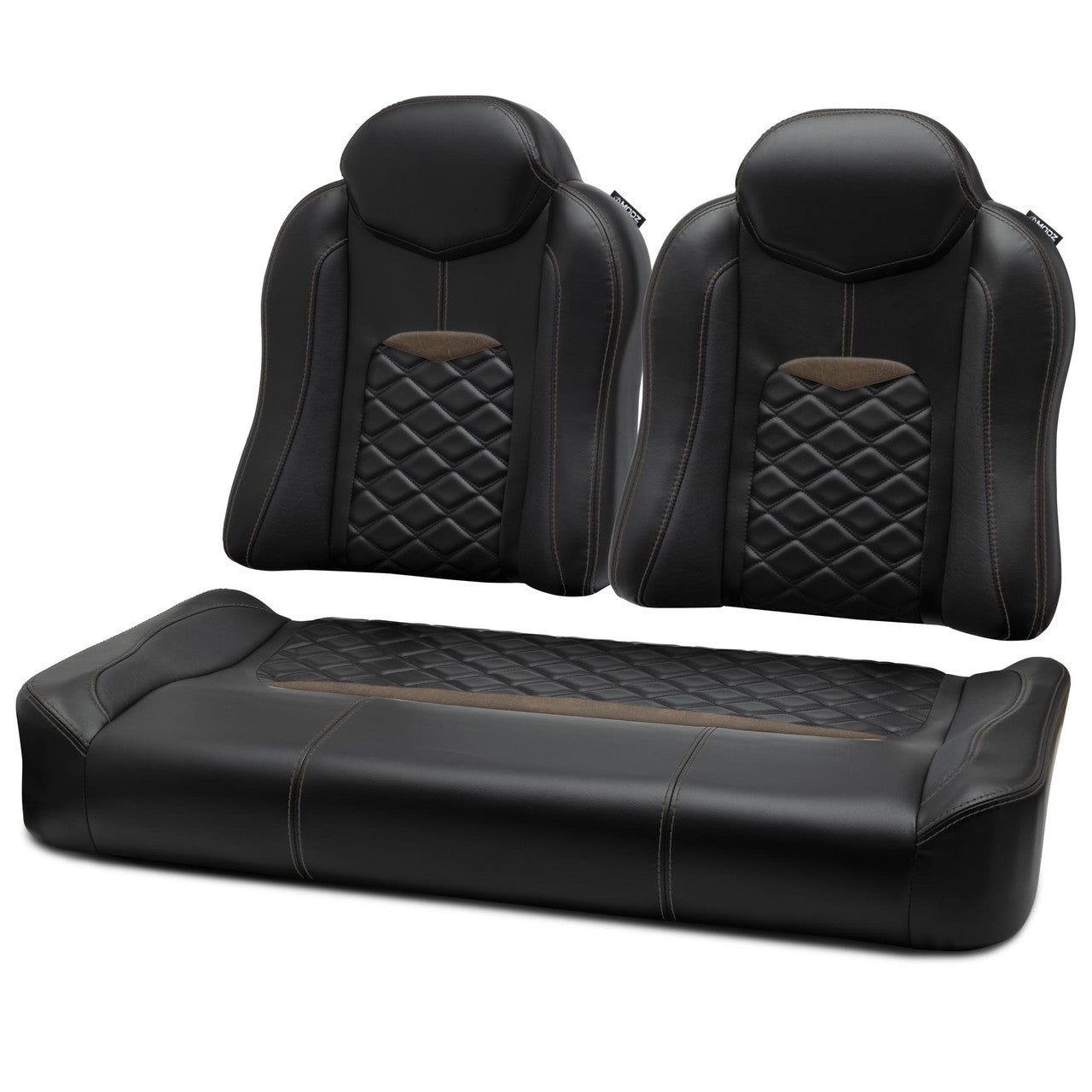 MODZ® FS3 FRONT SEAT FOR CLUB CAR & EZGO - BLACK BASE