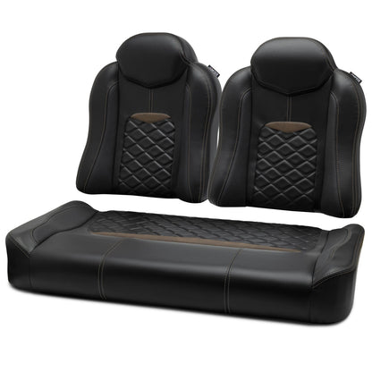 MODZ® FS3 FRONT SEAT FOR CLUB CAR & EZGO - BLACK BASE