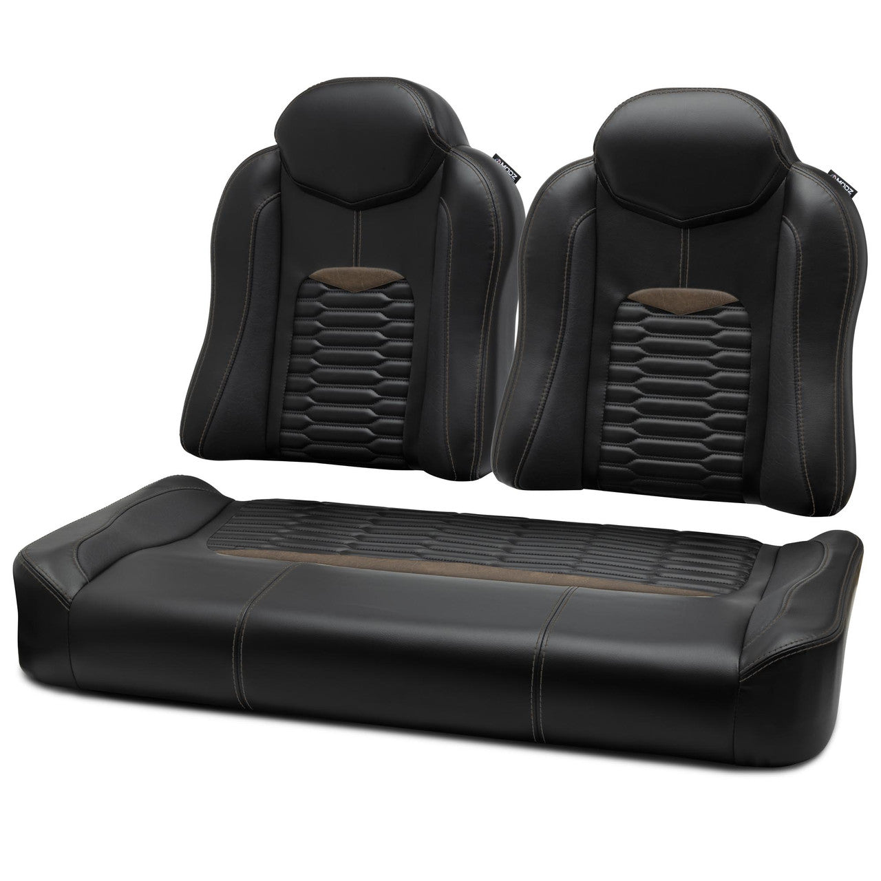 MODZ® FS3 FRONT SEAT FOR CLUB CAR & EZGO - BLACK BASE
