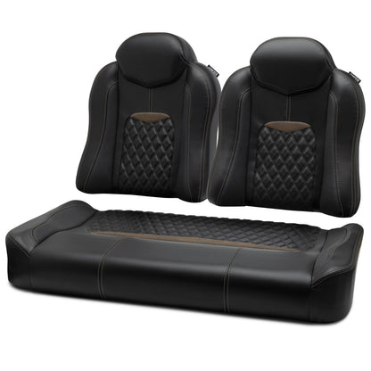 MODZ® FS3 FRONT SEAT FOR CLUB CAR & EZGO - BLACK BASE