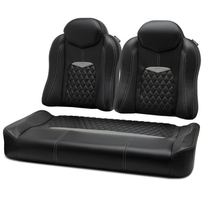 MODZ® FS3 FRONT SEAT FOR CLUB CAR & EZGO - BLACK BASE