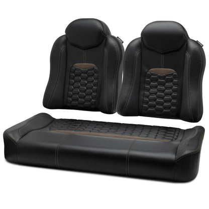 MODZ® FS3 FRONT SEAT FOR CLUB CAR & EZGO - BLACK BASE