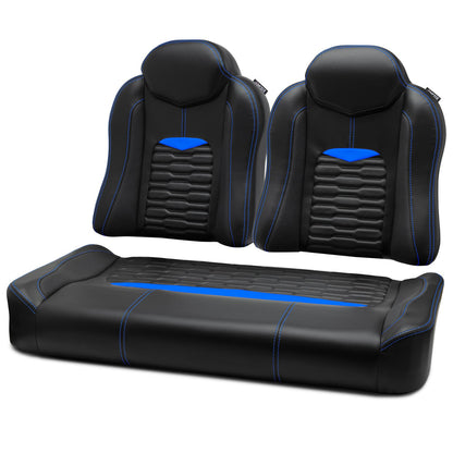 MODZ® FS3 FRONT SEAT FOR CLUB CAR & EZGO - BLACK BASE