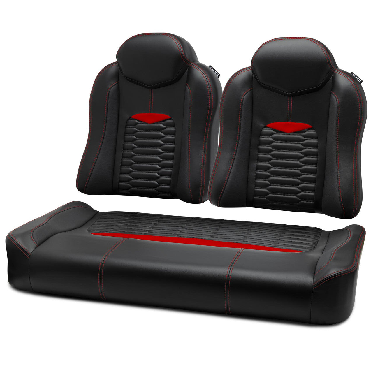 MODZ® FS3 FRONT SEAT FOR CLUB CAR & EZGO - BLACK BASE