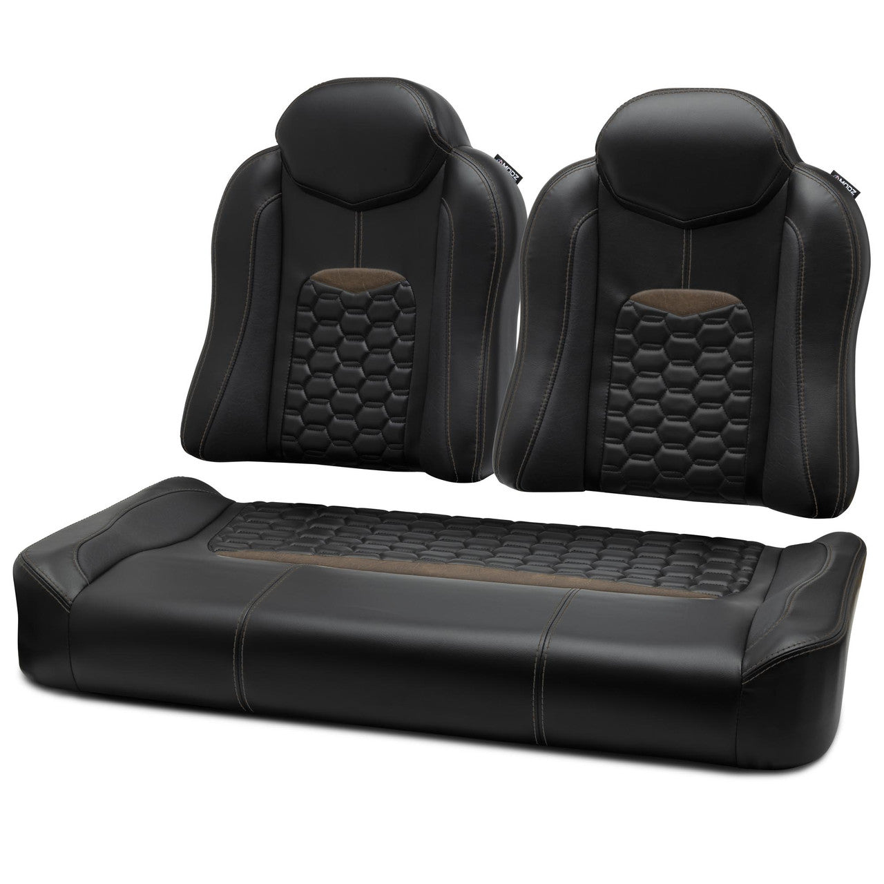 MODZ® FS3 FRONT SEAT FOR CLUB CAR & EZGO - BLACK BASE