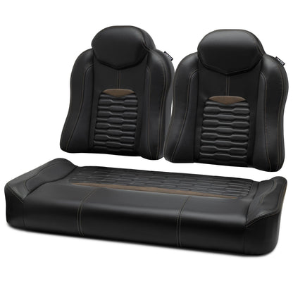 MODZ® FS3 FRONT SEAT FOR CLUB CAR & EZGO - BLACK BASE
