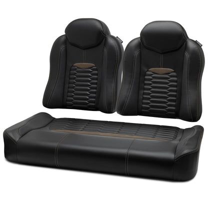 MODZ® FS3 FRONT SEAT FOR CLUB CAR & EZGO - BLACK BASE