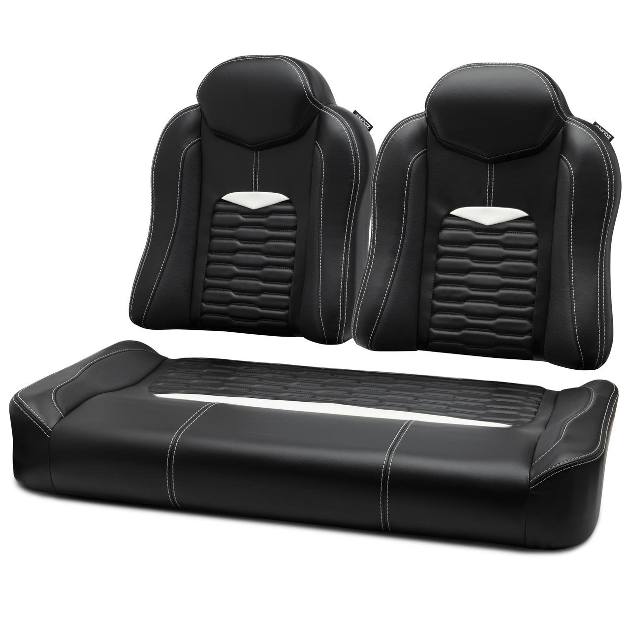 MODZ® FS3 FRONT SEAT FOR CLUB CAR & EZGO - BLACK BASE