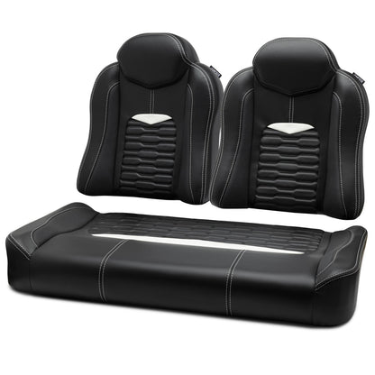 MODZ® FS3 FRONT SEAT FOR CLUB CAR & EZGO - BLACK BASE