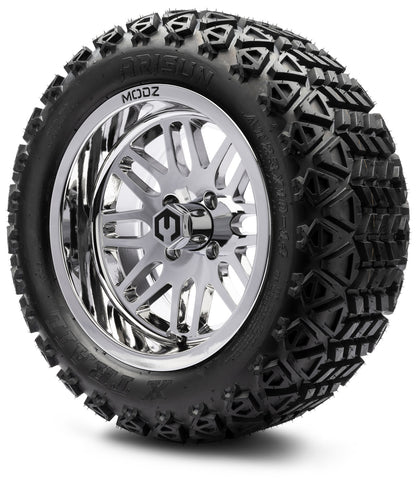 MODZ® 14" Mayhem Chrome Wheels & Off-Road Tires Combo