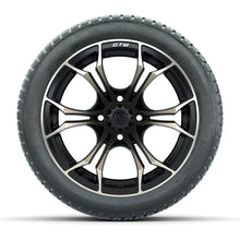 GTW Spyder Bronze/Matte Black 14 in Wheels with 205/30-14 Fusion Street Tires – Full Set