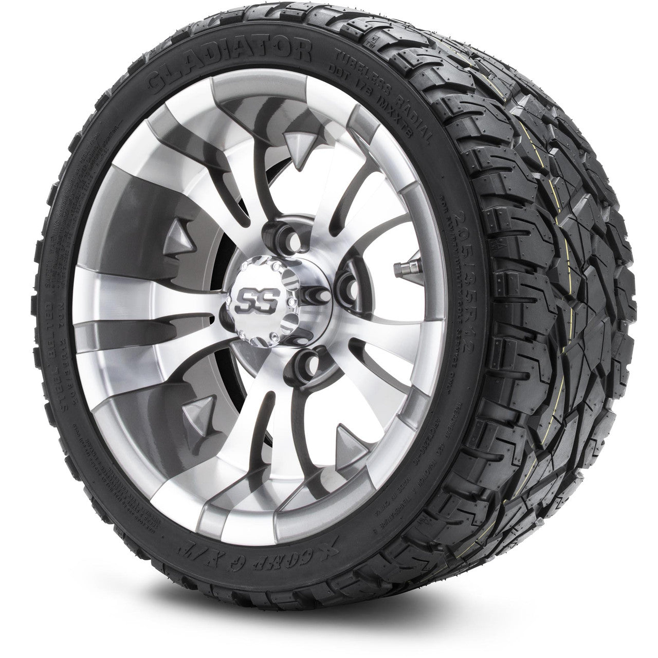 MODZ® 12" Vampire Gunmetal Wheels & Off-Road Tires Combo
